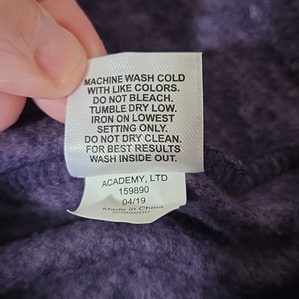 BCG  Active Basics Women’s Large 1/4 Zip Loganberry Purple NWT - Picture 10 of 10